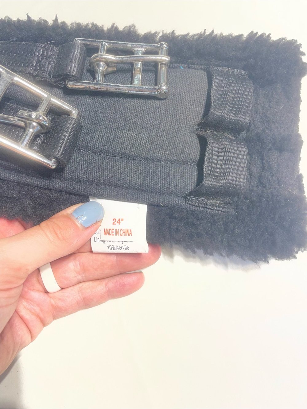 Size 24” Fluffy Dressage Girth